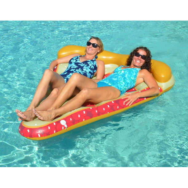 Swimline Cherry Ring Pool Inflatable Ride-on Red